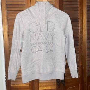 Cozy Sweater with High Neck/Scarf Hoodie